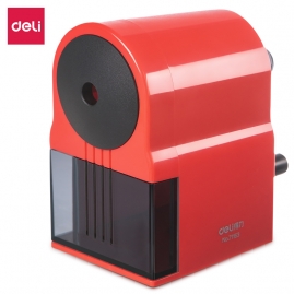 得力71163自动进笔削笔机 红色