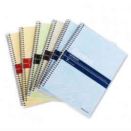国誉(KOKUYO)螺旋A5笔记本子Gambol渡边学生记事本软抄本 7mm横线24行 80张/本 6本颜色随机 WCN-S5807