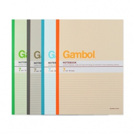 国誉(KOKUYO)渡边(Gambol)无线装订本经典笔记本 胶装本 记事本 单本装颜色随机 WCN-G6507 B5 50页