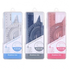 齐心 B3260 金属套尺 银灰