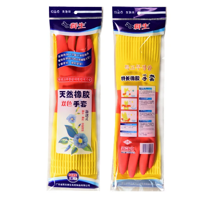 群生飞燕双色家用手套